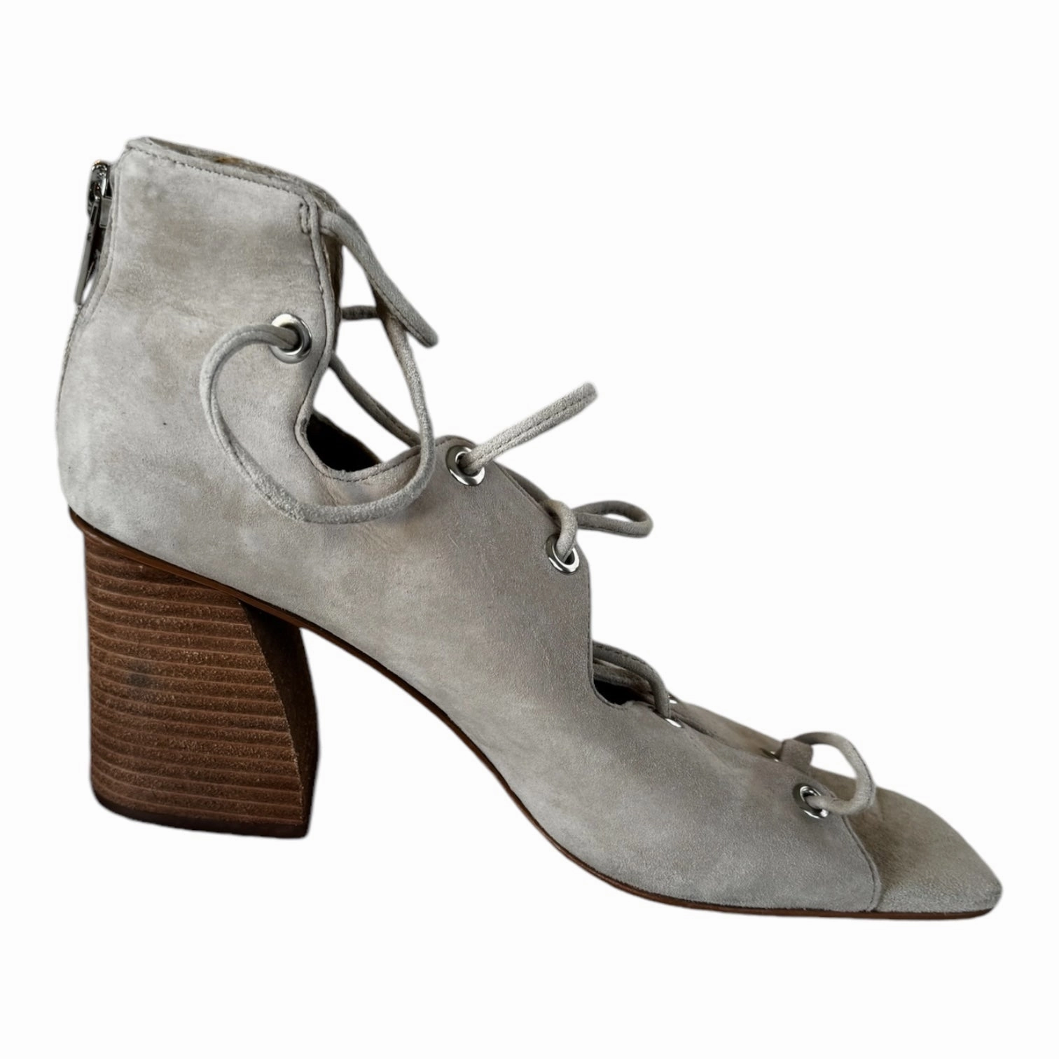 Sandals Heels Block By Vince Camuto In Tan, Size: 8.5 Water Play Metal Ring