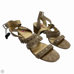 Sandals Heels Block By Vince Camuto In Tan, Size: 9 Shore Play