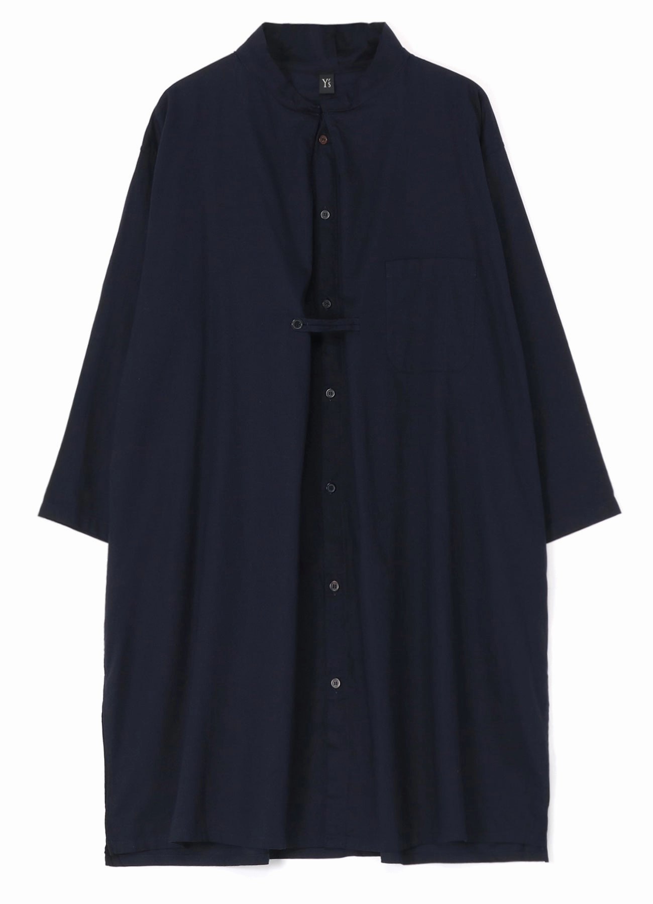 THIN COTTON TWILL PLEATED SHIRT DRESS Texture Edge
