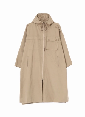 [Y's BORN PRODUCT] COTTON TWILL HOODED COAT Subtle Edge Casual Edge