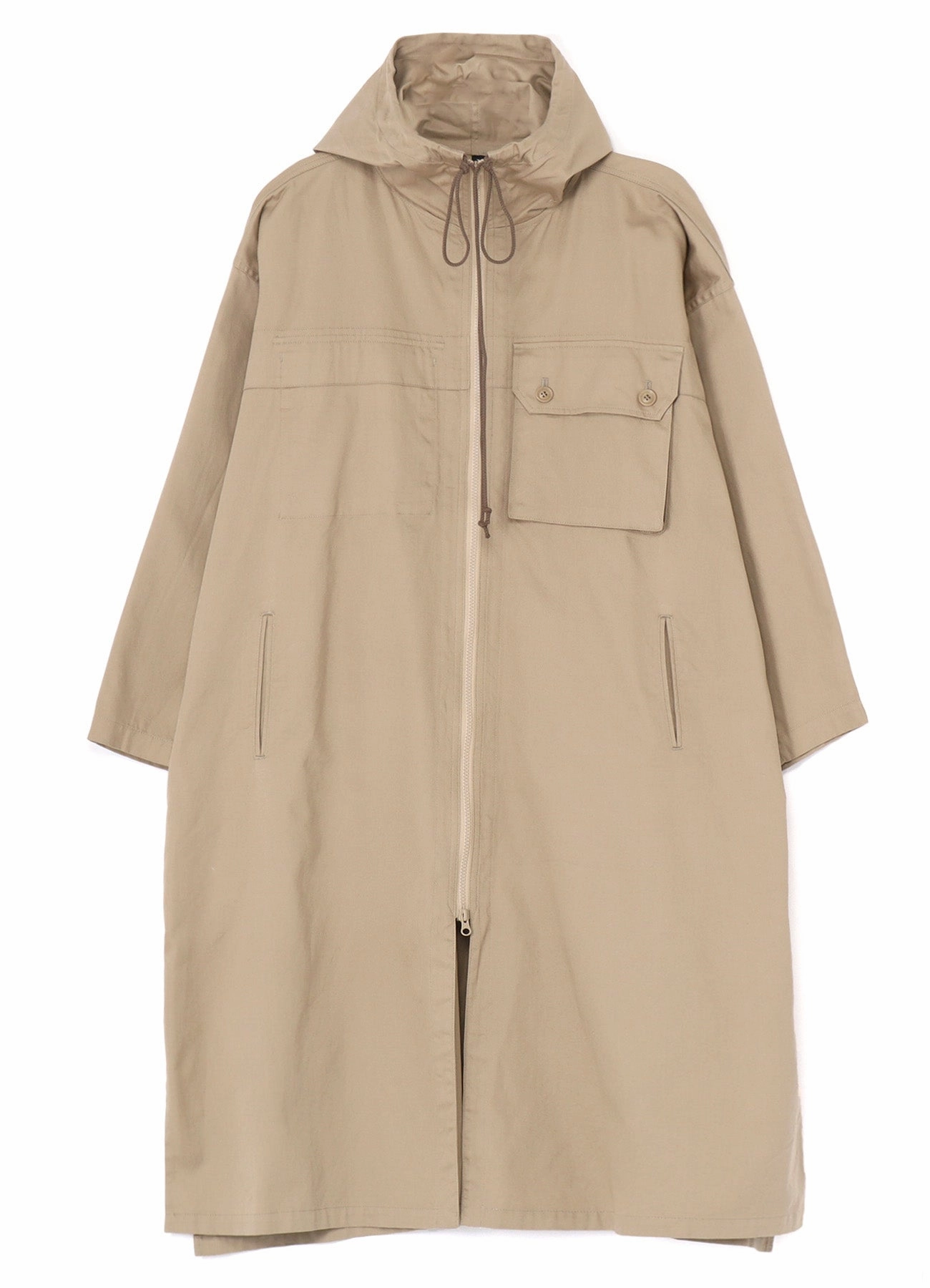 [Y's BORN PRODUCT] COTTON TWILL HOODED COAT Chill Design