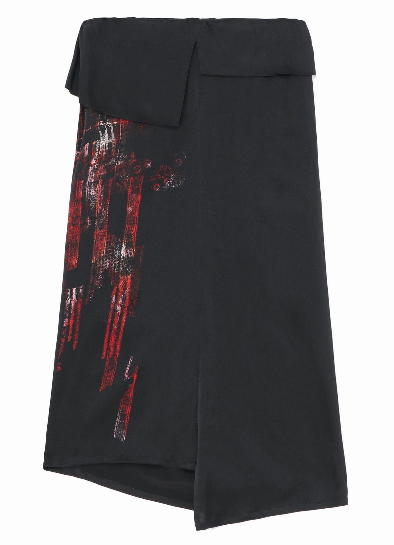 Casual Layers Tall Fit SATIN SILK ASYMMETRIC TUBE SKIRT