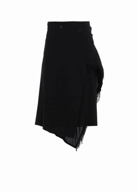 RAYON LAWN FRINGE WRAP SKIRT Flower Soft Comfortable Layering