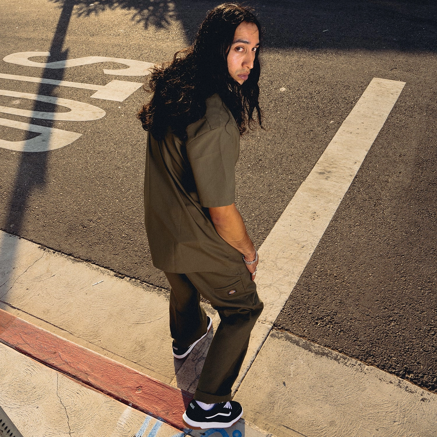 Street Inspired Loose Fit Double Knee Work Pant - Mens