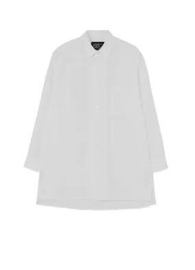 Pre Shrunk Cotton Blend Reinforced Collar 100/2 COTTON BROADCLOTH CLASSIC OVERSIZED SHIRT