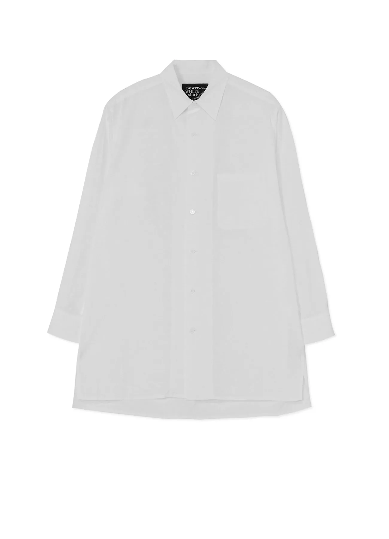 Pre Shrunk Cotton Blend Reinforced Collar 100/2 COTTON BROADCLOTH CLASSIC OVERSIZED SHIRT