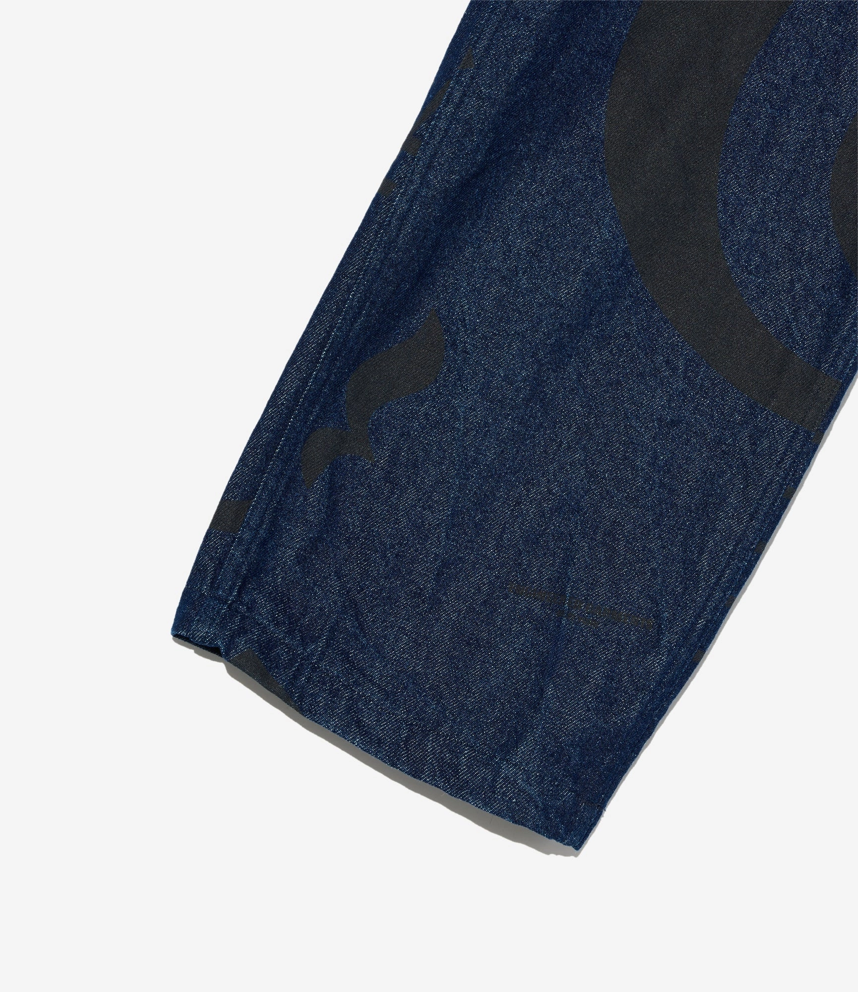 Casual Performance ripstop fabric Fatigue Pant ?C Indigo 'Music Note' Print 12oz Denim