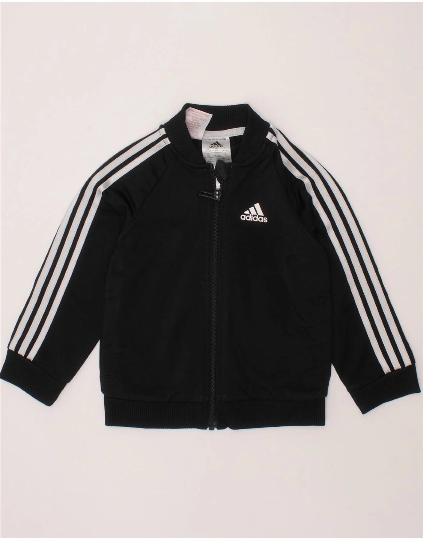 concert - goers ADIDAS Baby Boys Tracksuit Top Jacket 18-24 Months Black Polyester