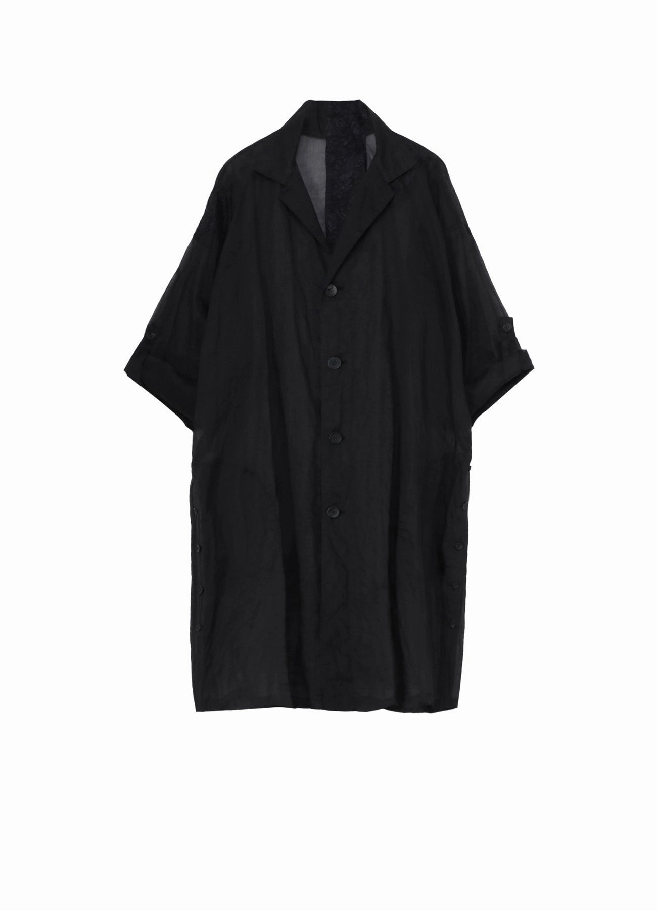 Stretch Comfort Design Quilted Interior COTTON ORGANZA LAWN SIDE GATHER DETAIL COAT B