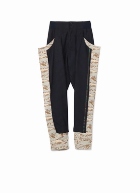 Full Coverage Sophisticated Look W/Pe Stripe Panel Design Pants