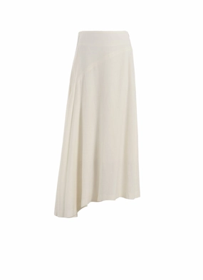 RY/LI CANVAS ASYMMETERIC FLARE SKIRT Casual Chic Wear