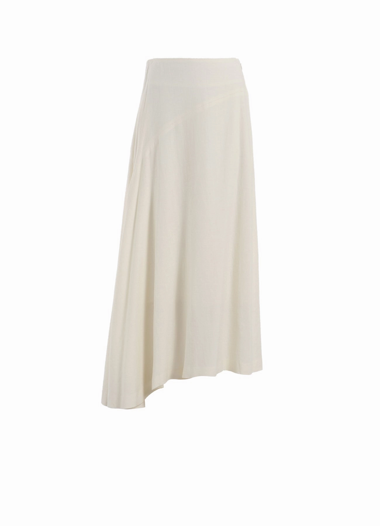RY/LI CANVAS ASYMMETERIC FLARE SKIRT Casual Chic Wear