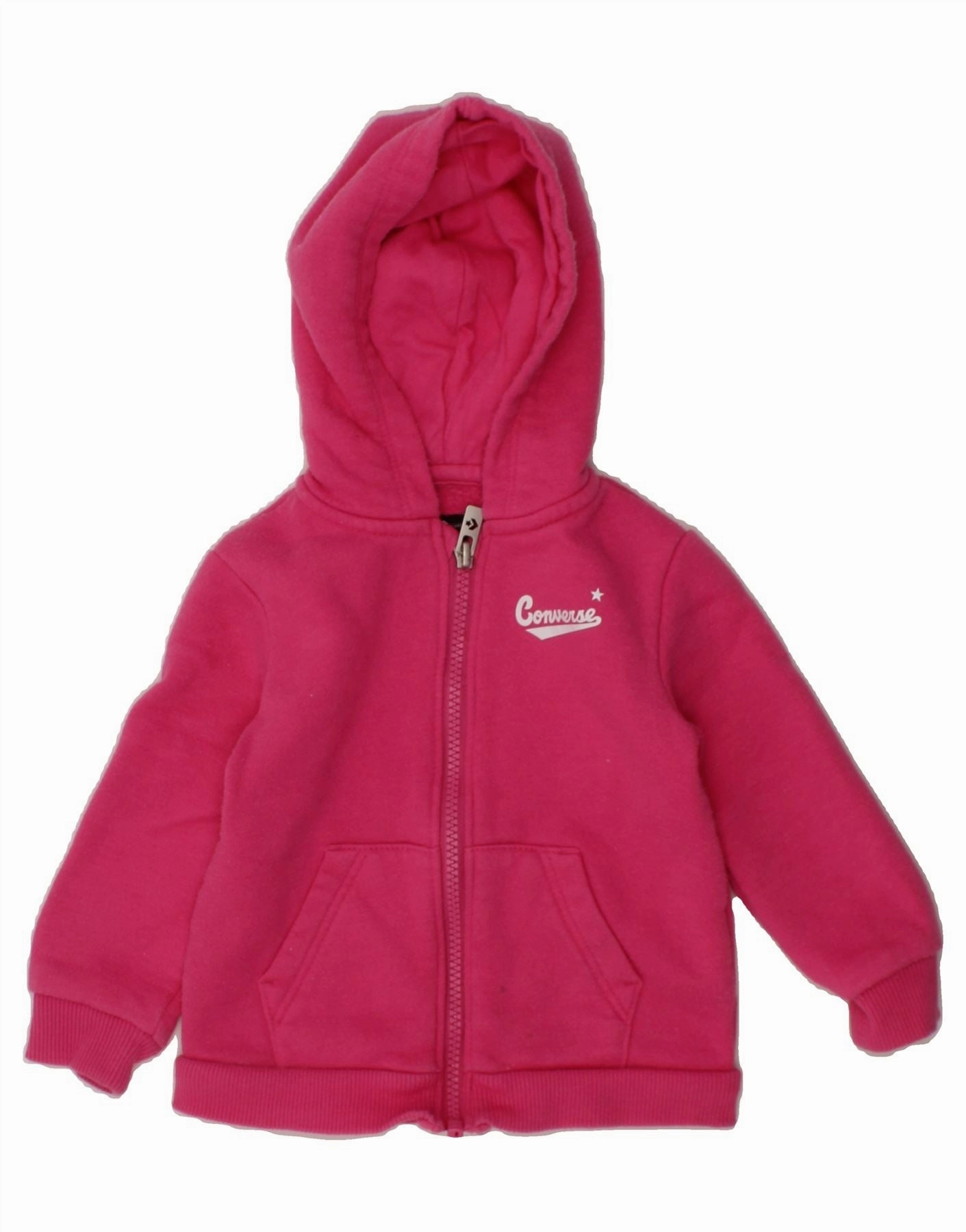 Baby Girls Zip Hoodie Sweater 12-18 Months Flexible Knit Construction