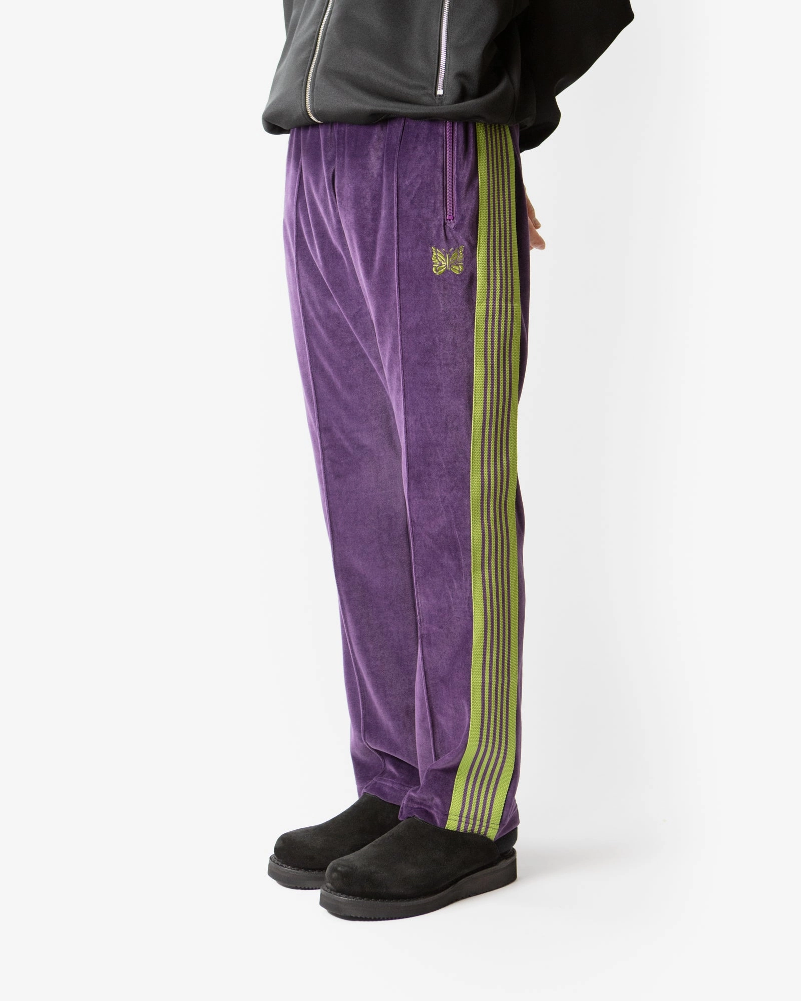 Narrow Track Pant ?C Purple Velour EcoFriendlyMaterial