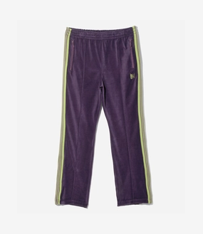 Narrow Track Pant ?C Purple Velour Back pockets Durable Fabric