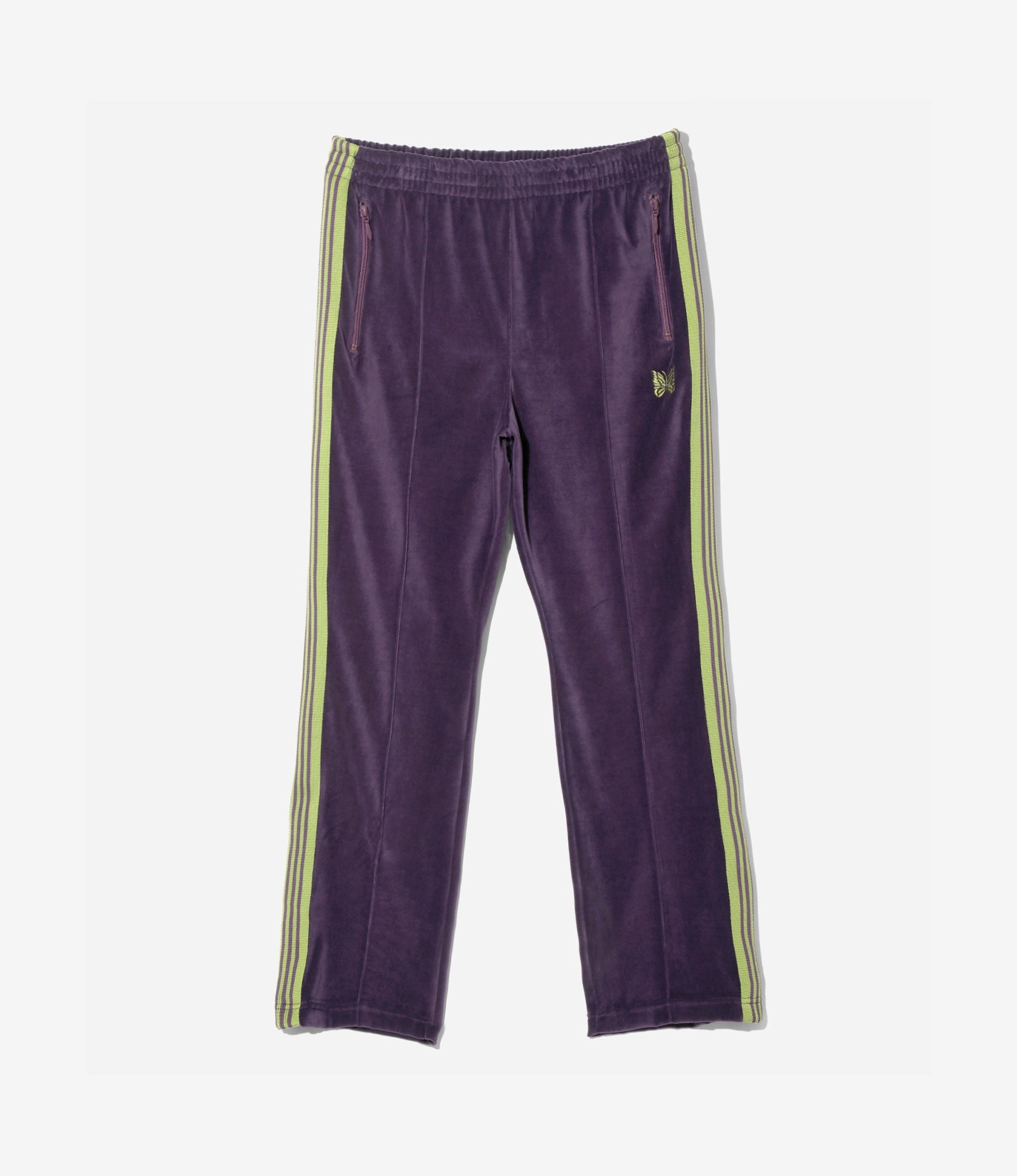 Narrow Track Pant ?C Purple Velour Back pockets Durable Fabric