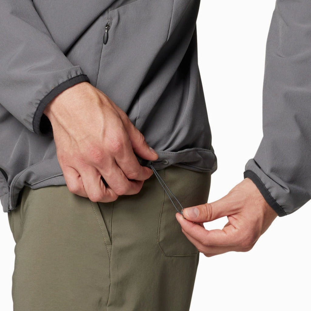 Shock Resistant Materials chosen to reduce unnecessary foot strain Columbia Tech Soft Shell Hoodie Men