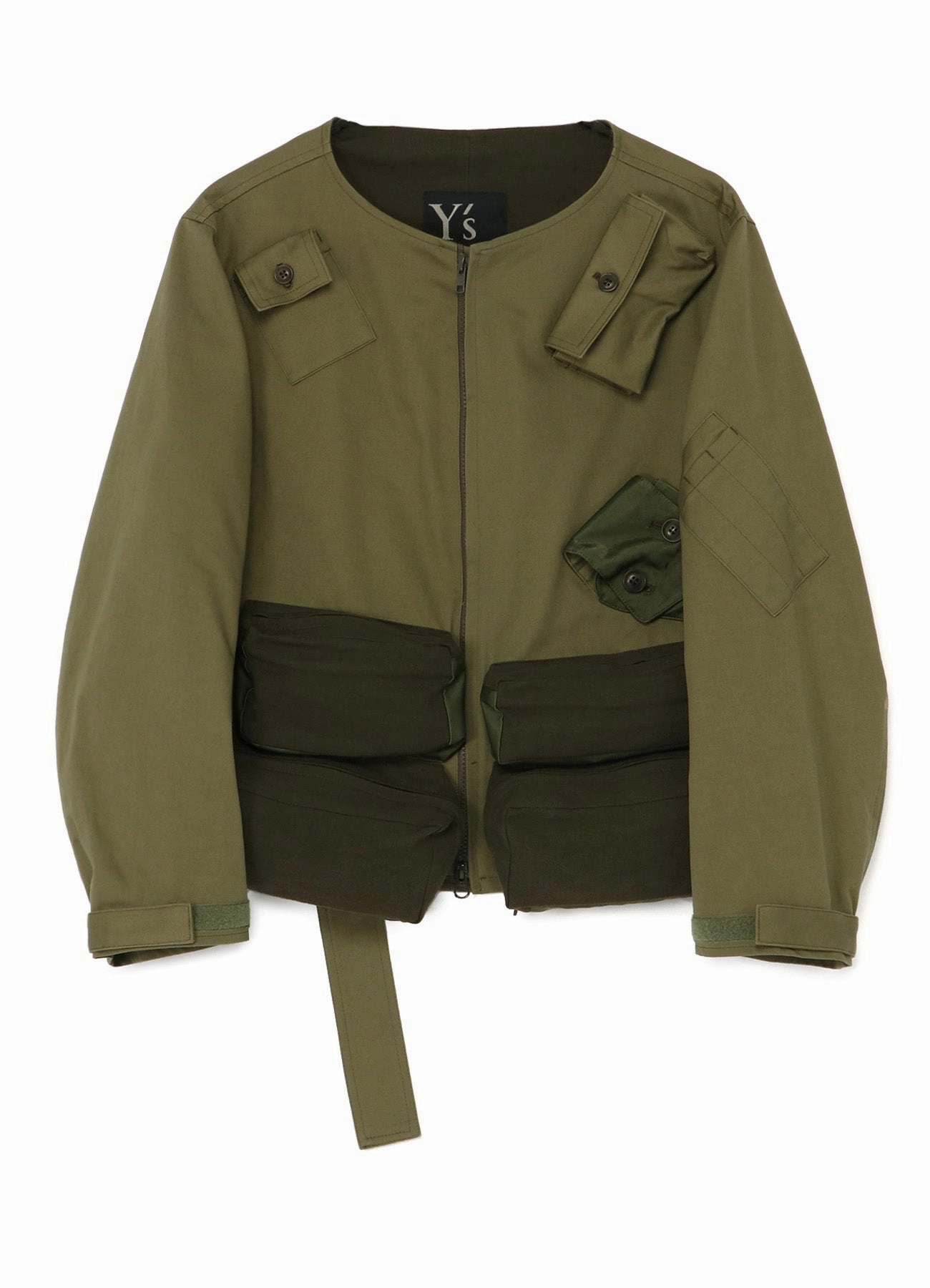 Layer Core Dual Zipper System COTTON SATIN COTTON WOOL LIGHT SERGE MULTI POCKET JACKET