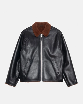 Multi Pocket Functionality Eco Conscious Dye Process SHEARLING JACKET