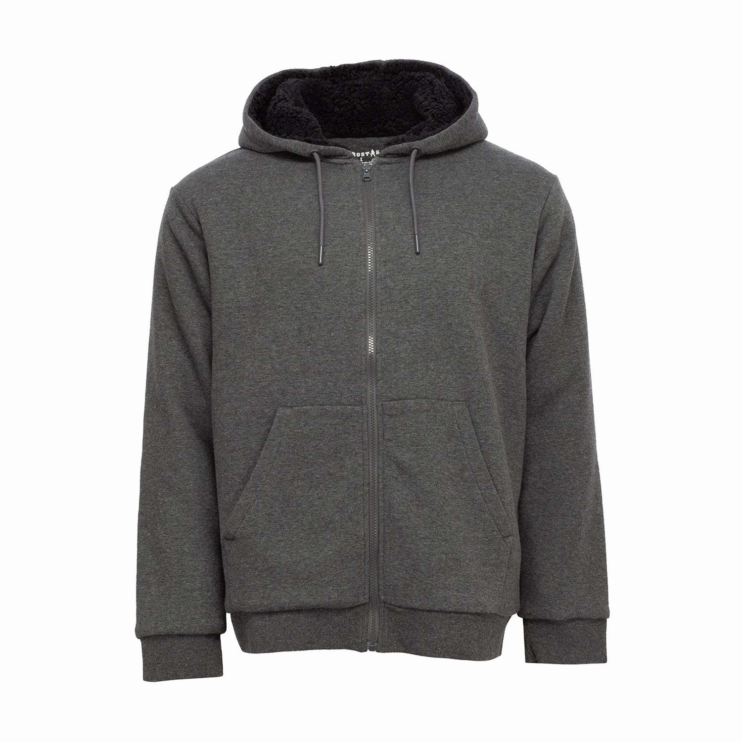 Dolphin like Gothic style Sherpa Lined FZ Hoody - Mens