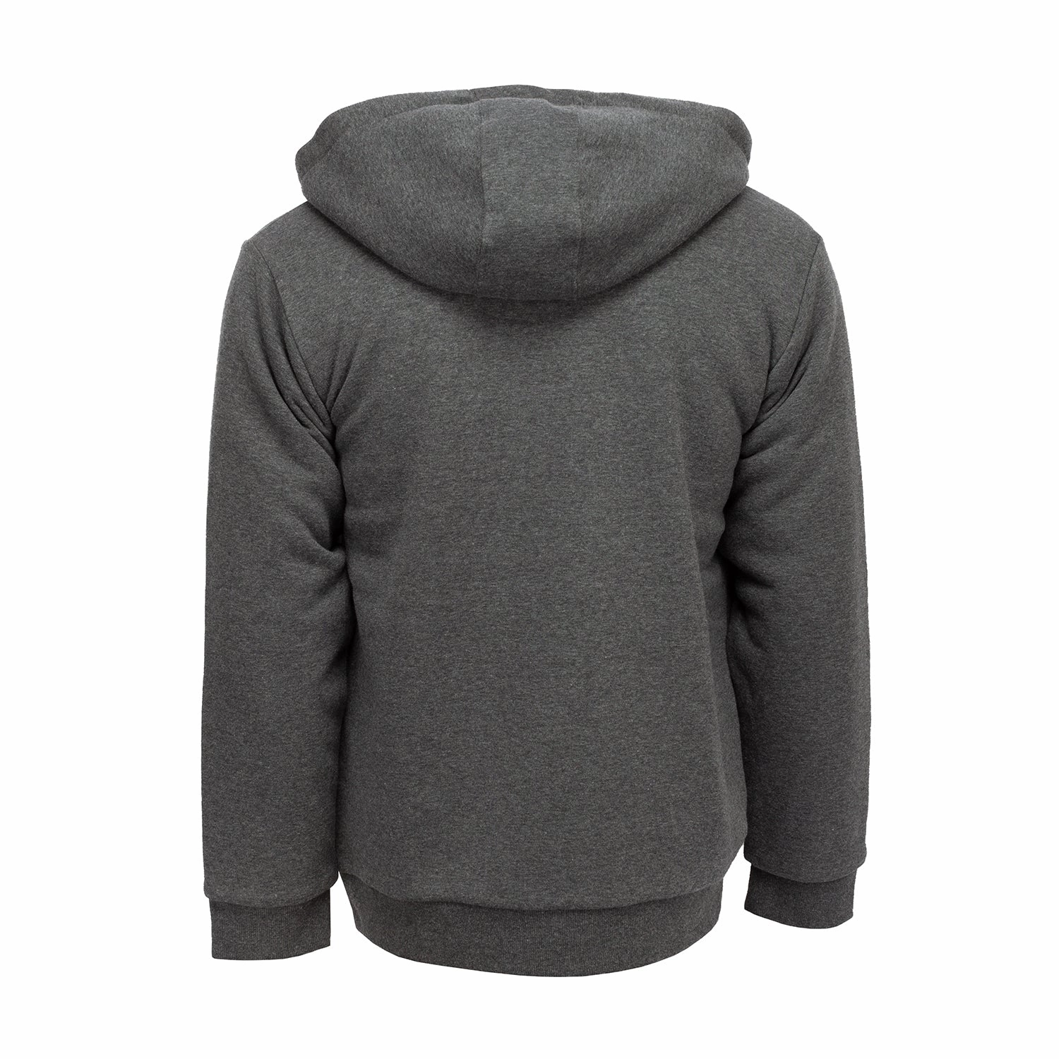 Drawstring Hood Scoop neck Sherpa Lined FZ Hoody - Mens