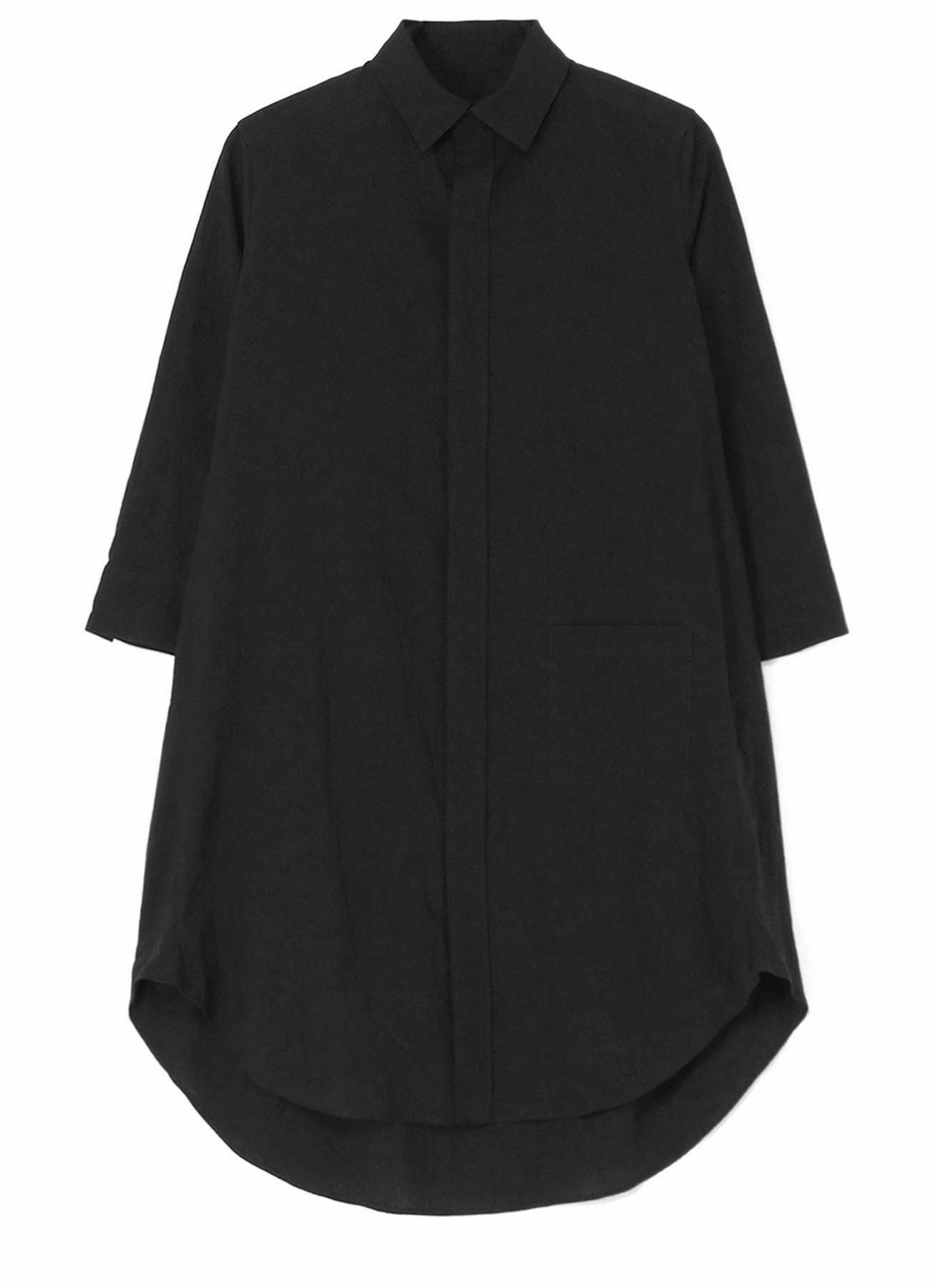 Invisible-Zip SINGLE POCKET SHIRT DRESS