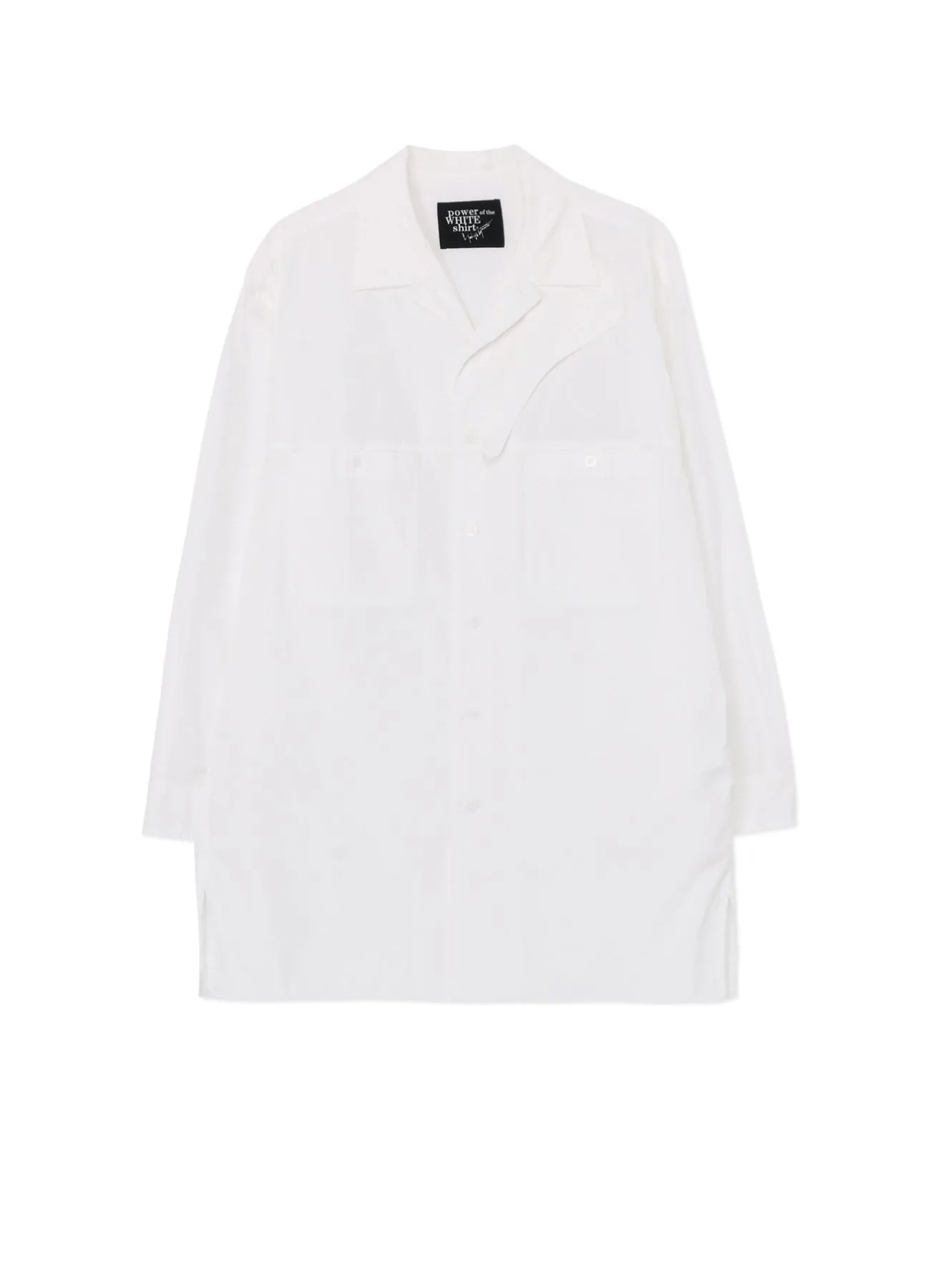 Round Collar SHIRT WITH CHIN FLAP DETAIL