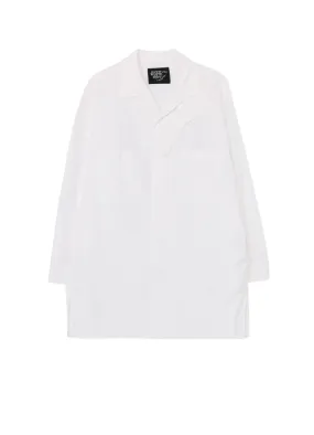 Round Collar SHIRT WITH CHIN FLAP DETAIL