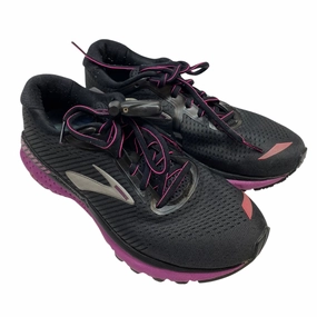 Shoes Athletic By Brooks In Black & Purple, Size:8.5 Lean Motion Water Resistant Layer