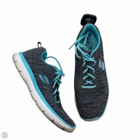 Shoes Athletic By Clothes Mentor In Blue & Grey, Size: 9 Multi-Terrain