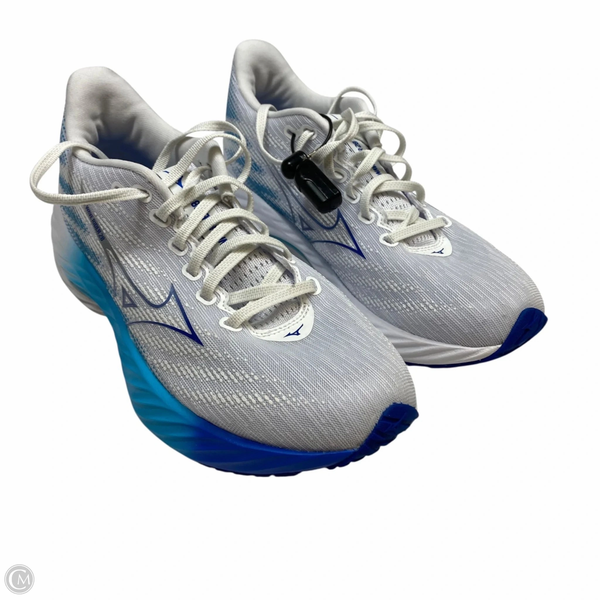 Shoes Athletic By Mizuno In Blue & White, Size: 8.5 Snug Ankle Hugger