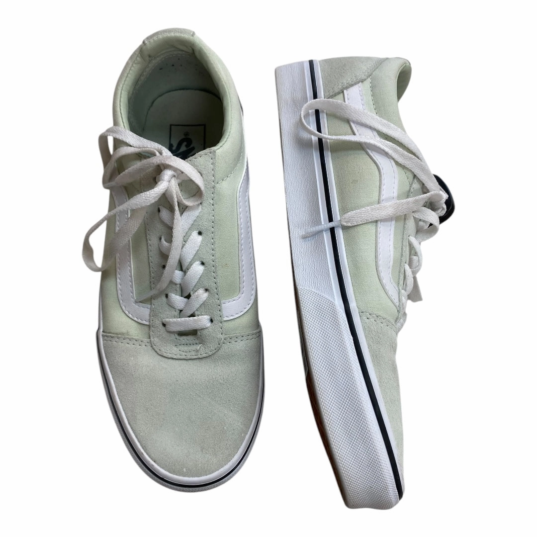 Slip On Style Smooth interior Shoes Athletic By Vans In Green, Size:9.5