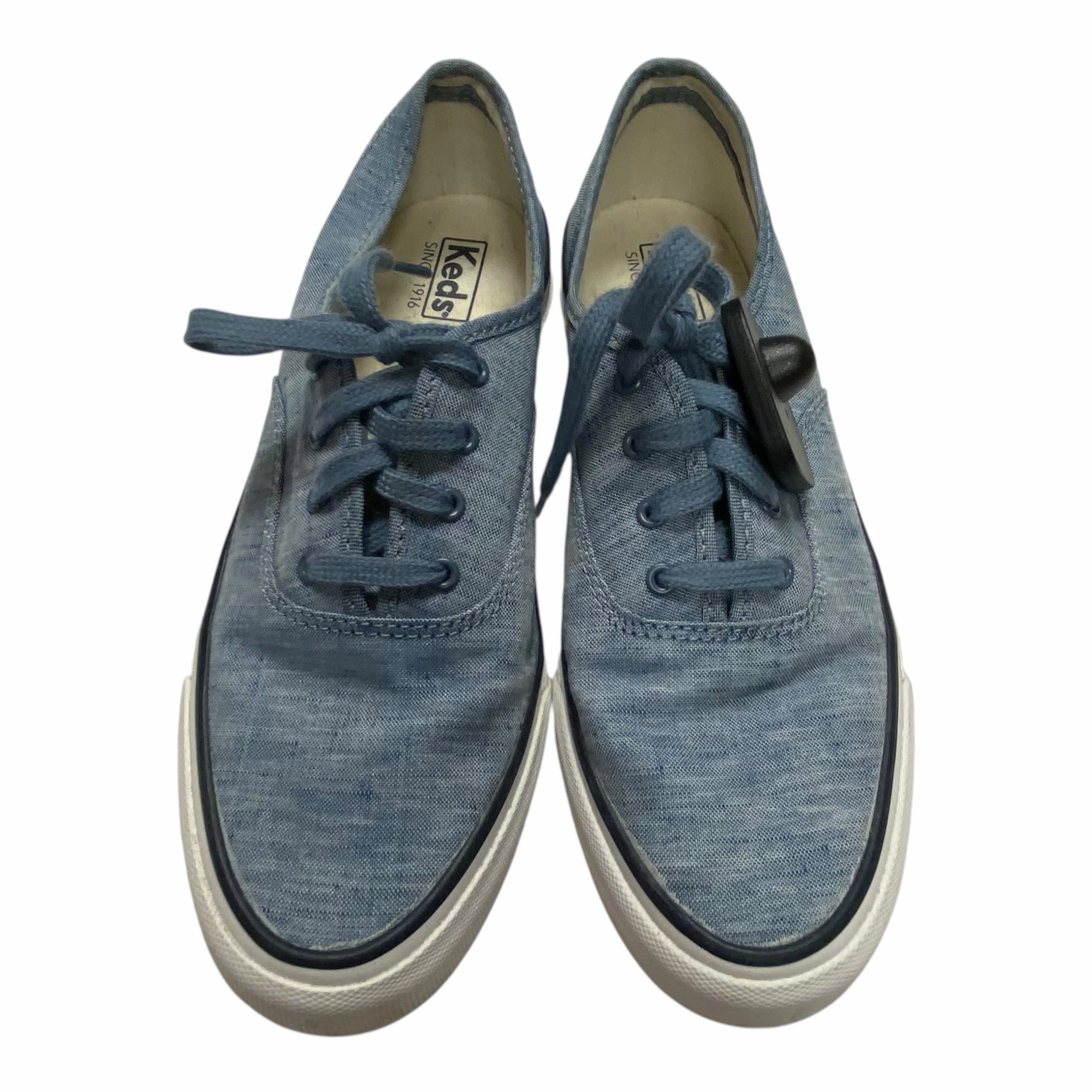 Customizable Fit Options Hyper Elastic Response Shoes Sneakers By Keds In Blue & White, Size:7.5