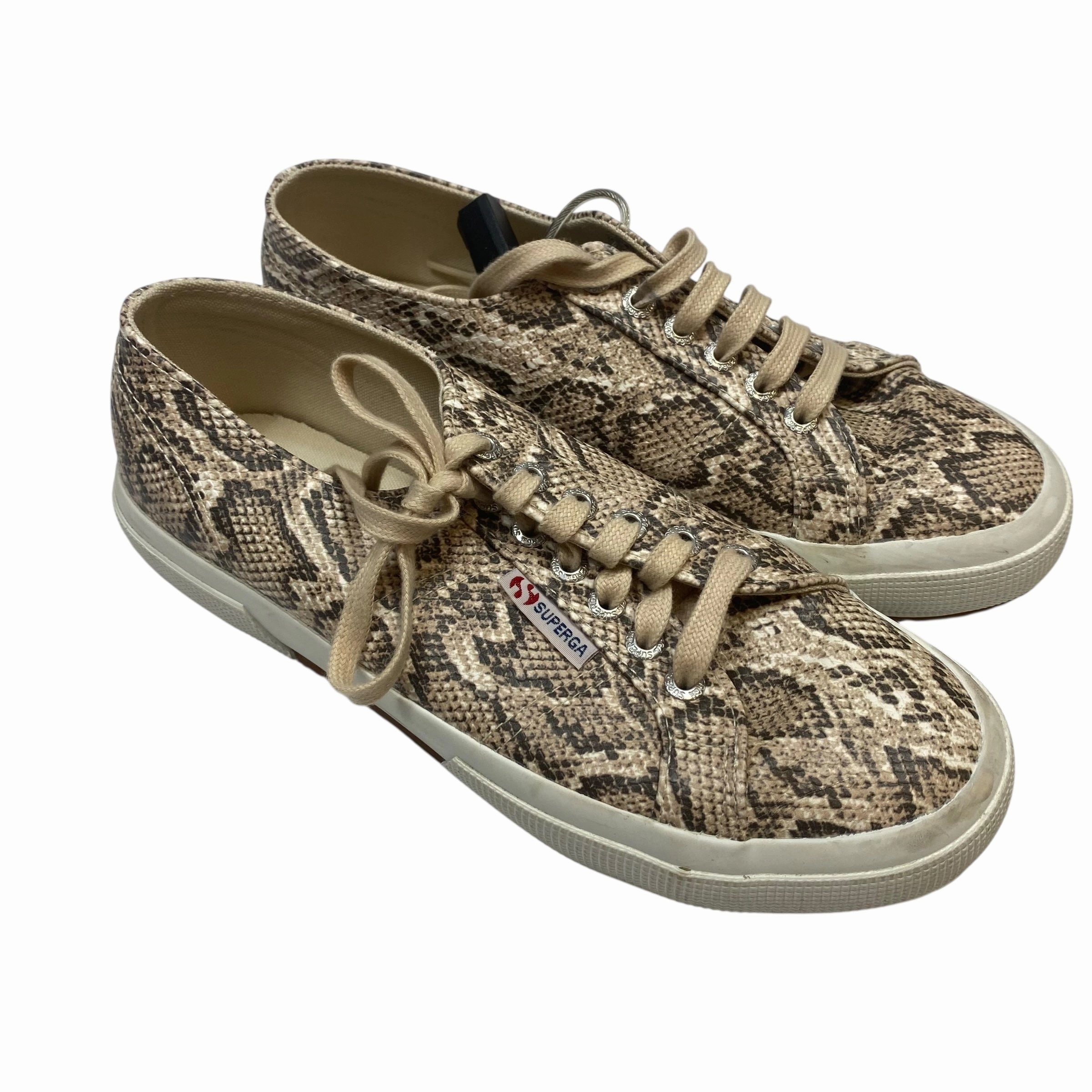 Shoes Sneakers By Superga In Snakeskin Print, Size:8 CarbonRubberOutsole