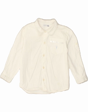 Water Repellent Finish High-End Fashion TRUSSARDI Baby Boys Shirt 18-24 Months White Cotton