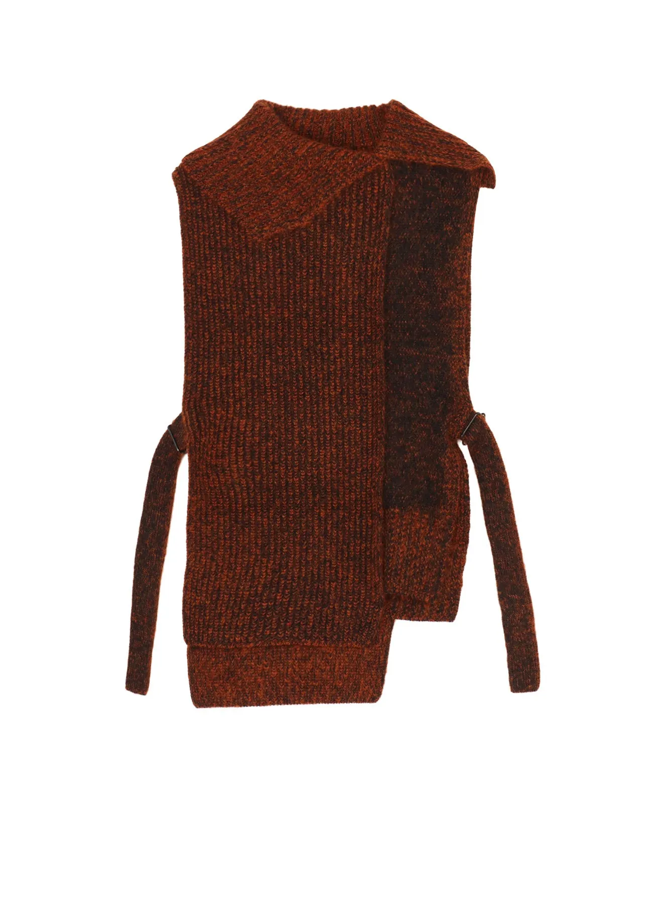 MOHAIR WOOL COMBINATION KNIT VEST Urban Look
