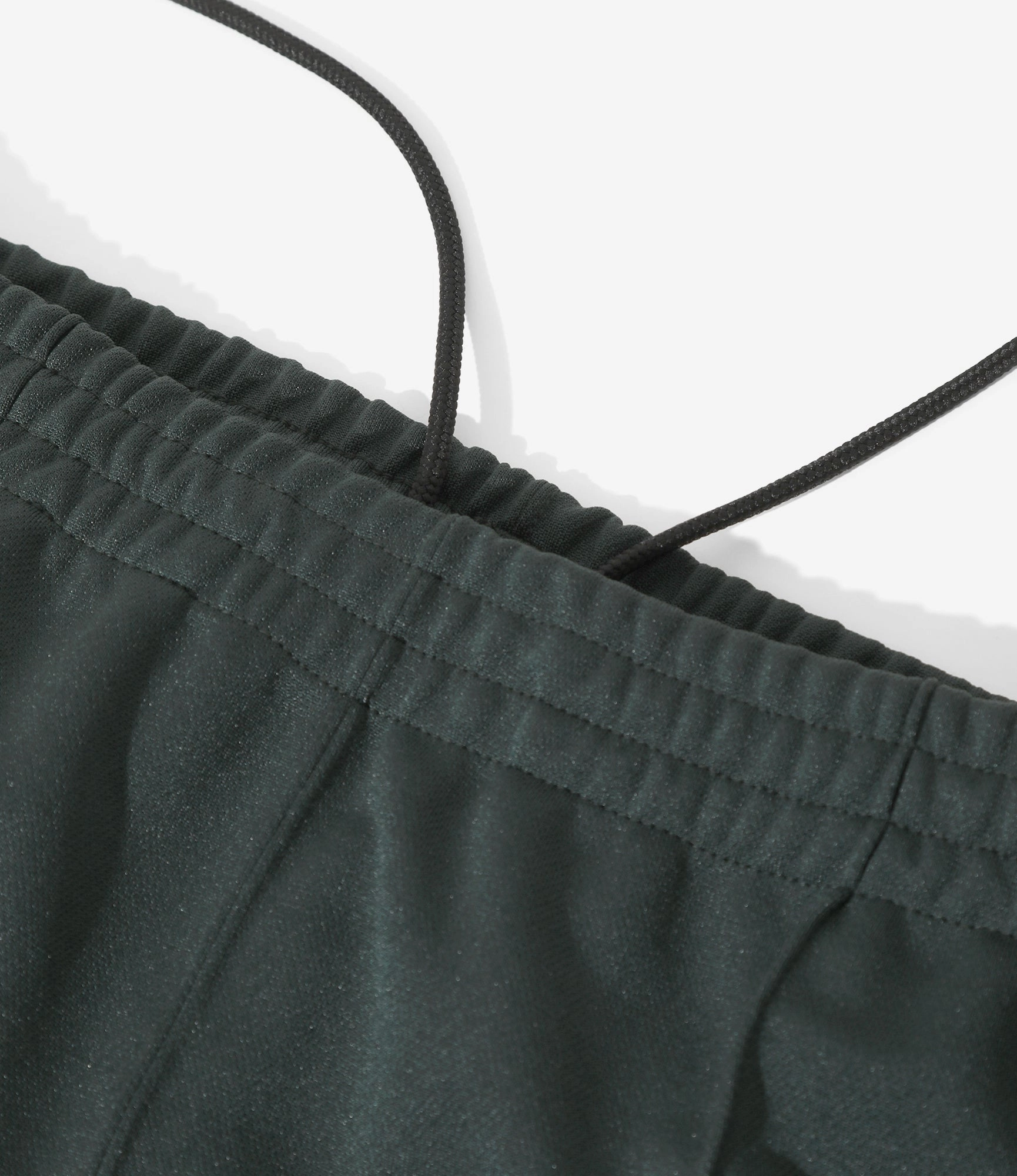 Minimal Style Track Pant ?C Green Smooth Polyester