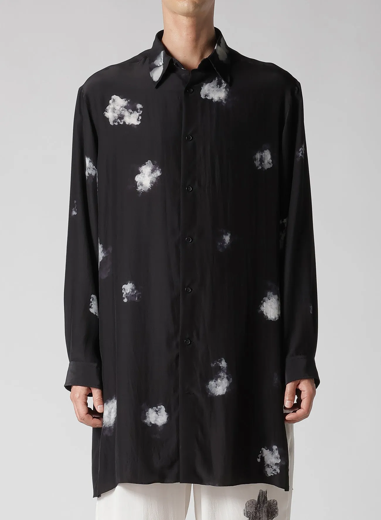 Flexible Mobility High Density Weave BACK PANELED SLIT BLOUSE