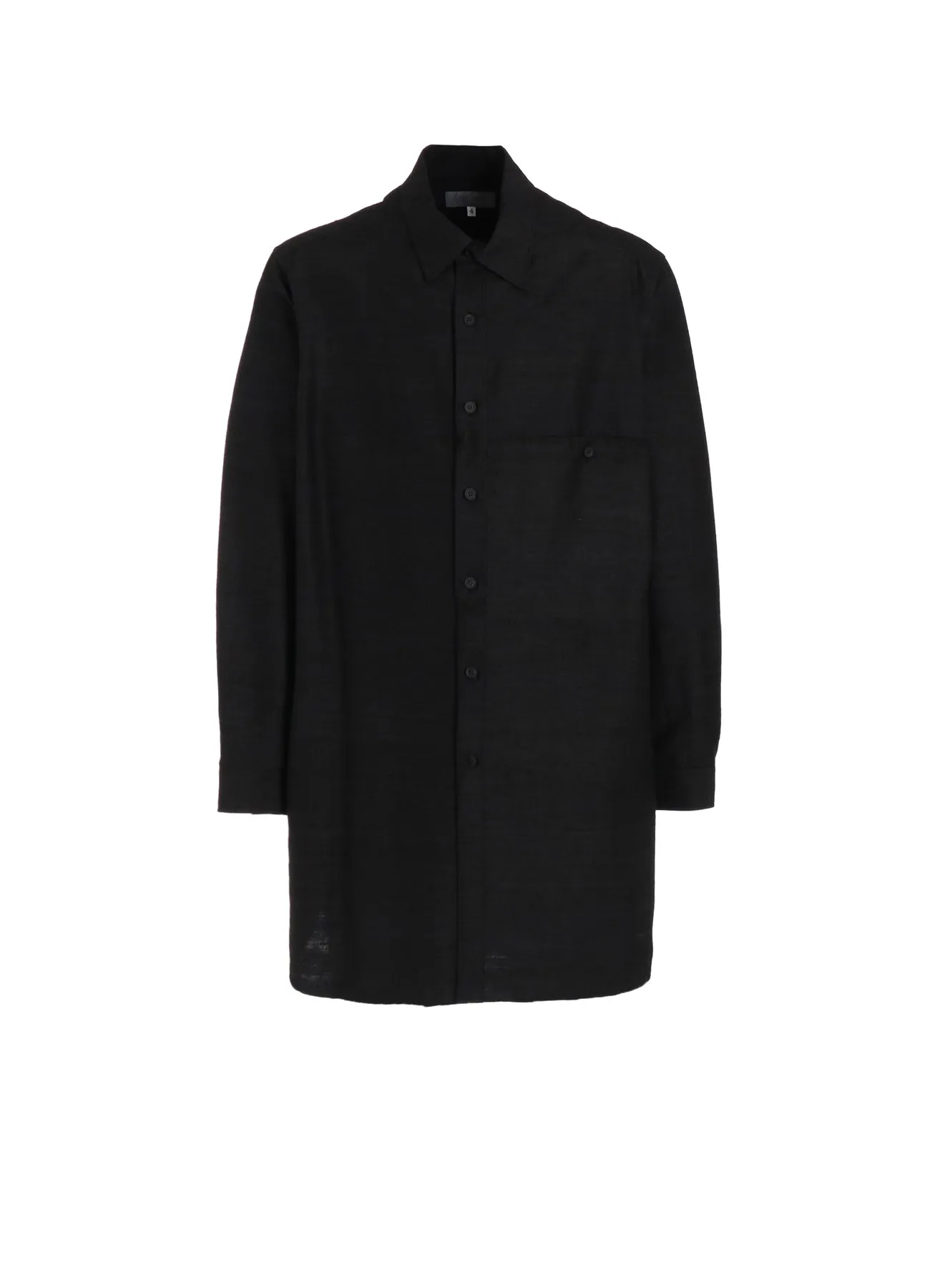 Corporate Retreat Non Restrictive Fit SILK BLK ROUND HEM BLOUSE