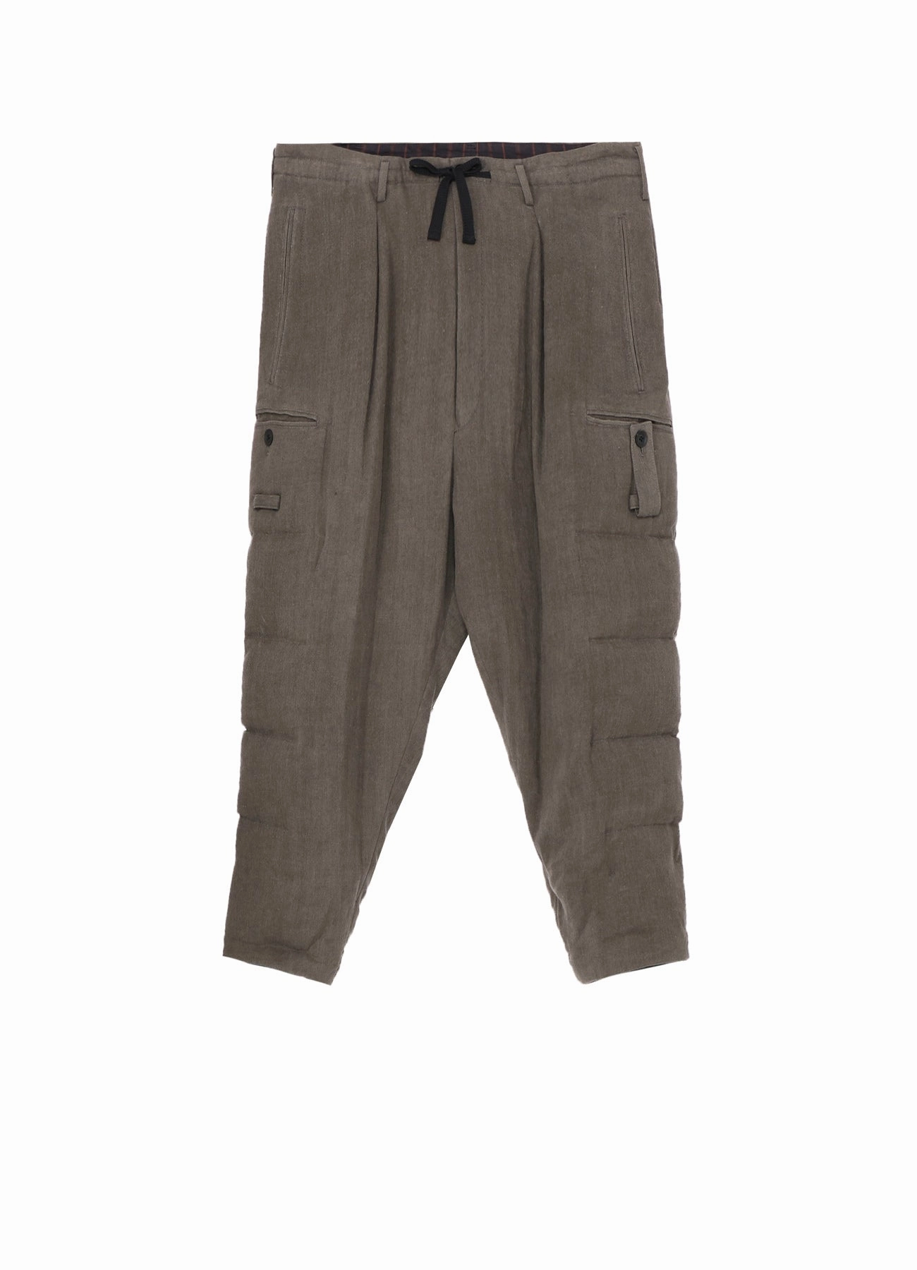 SILK LINEN INKED KNEE TAB PADDED PANTS Carbon Infused Fabric Modern Appeal