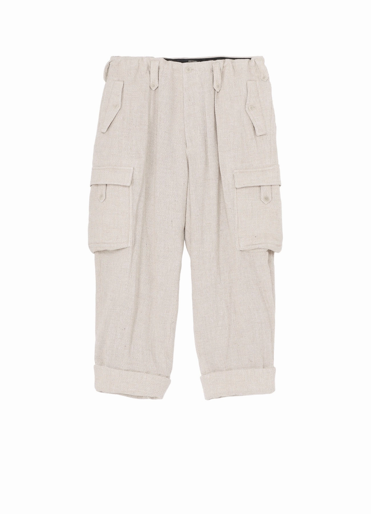 SILK LINEN TWEED GUSSET POCKET PADDED PANTS LightweightDesign