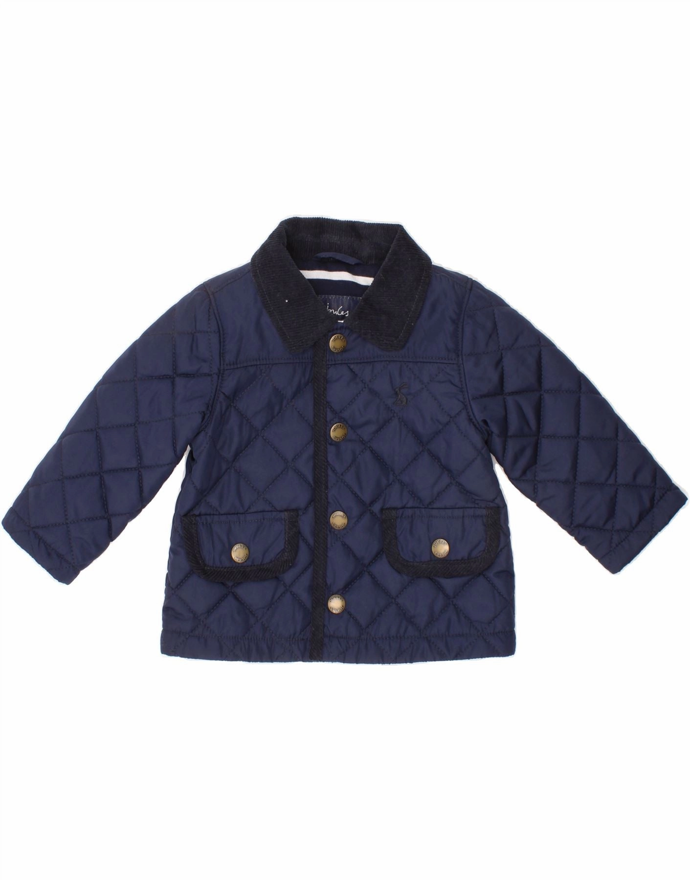 NonBulkyFit JOULES Baby Boys Quilted Jacket 3-6 Months Navy Blue