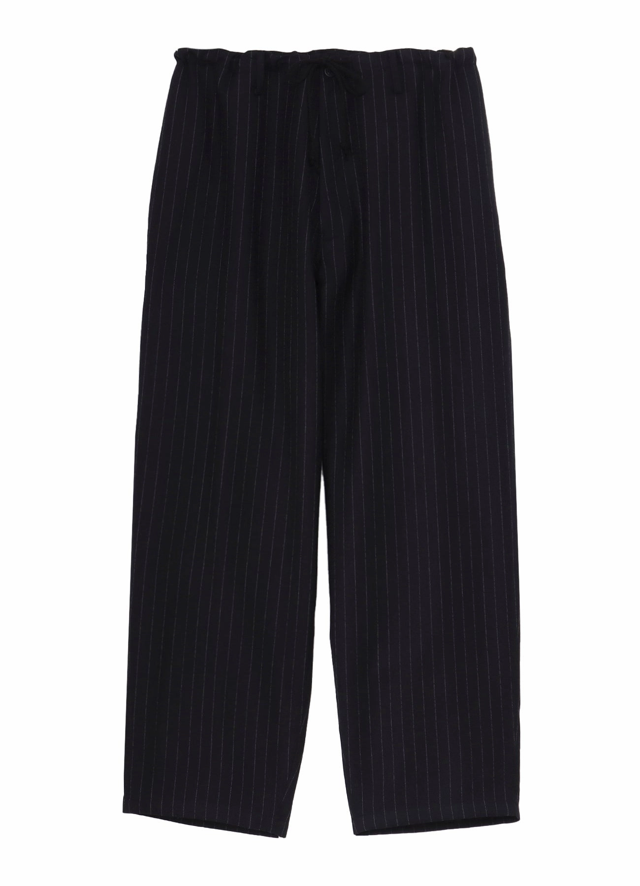 Cozy Design STRIPED SERGE WIDE-LEG DRAWSTRING PANTS