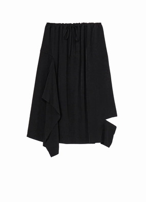 Comfy Shape Easy and Effortless CREPE de CHINE RIGHT DRAPE SKIRT