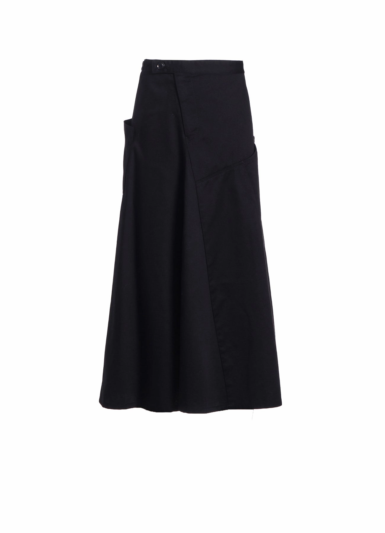 [Y's BORN PRODUCT] COTTON TWILL FLARE SKIRT WITH GUSSET Layered Volume