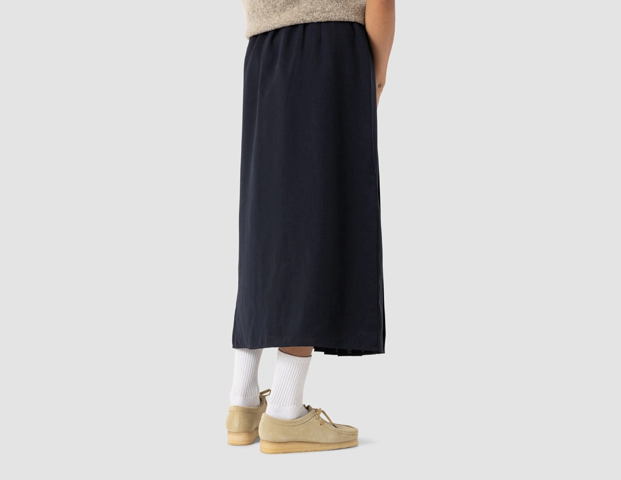 All Season Fit Free Movement Fred Perry Women's Tipped Pleated Skirt / Navy