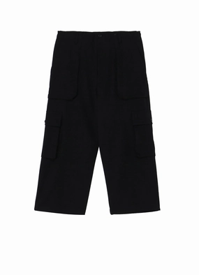 ErgonomicStitching WOOL GABARDINE POCKET DETAIL PANTS