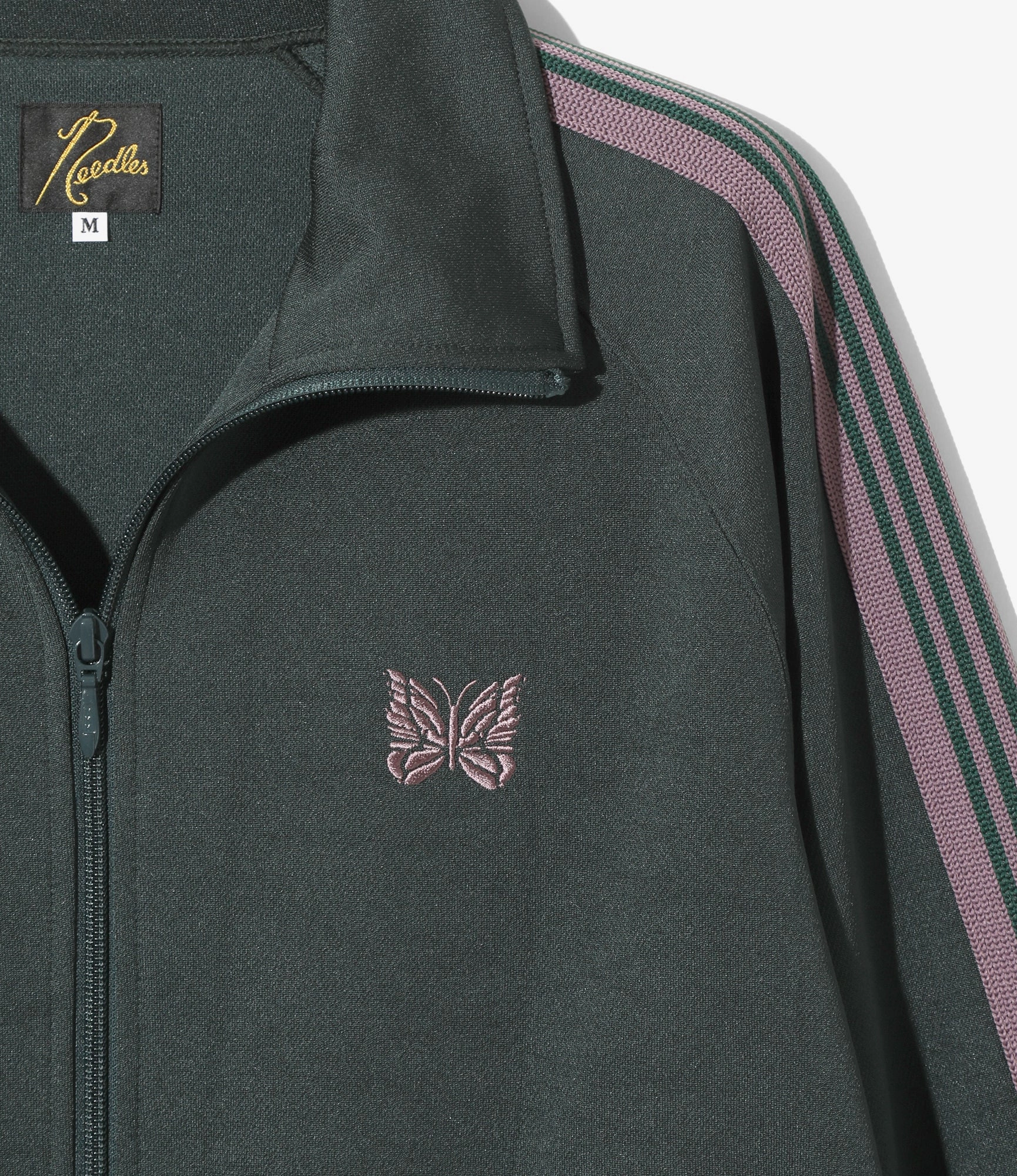 Softshell Fabric Track Jacket ?C Green Smooth Polyester