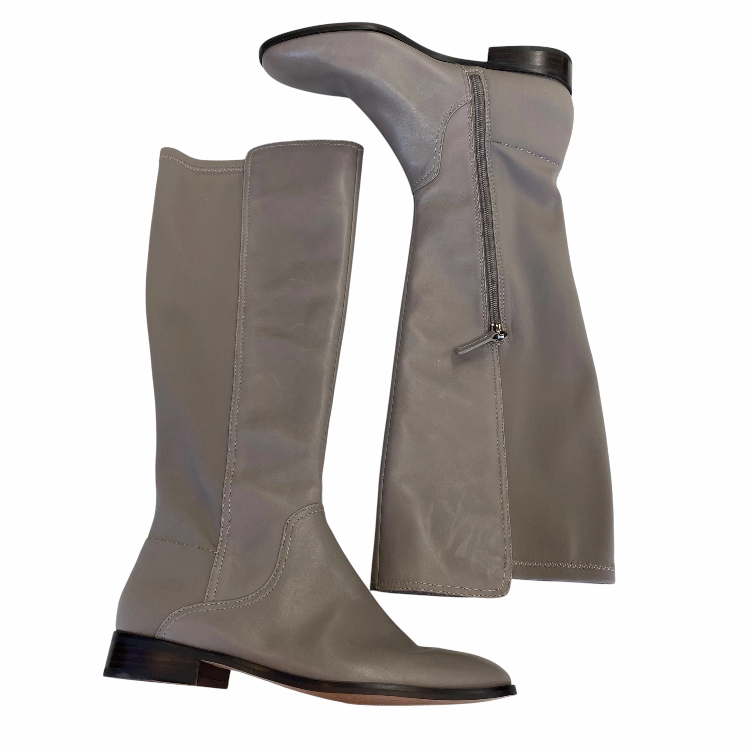 Boots Leather By Louise Et Cie In Grey, Size:8 Cushioned Step All Day Worker Comfort Lining Weekend Camping