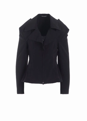 TA/PE CREPE DE CHINE O SHOULDER JACKET Reflective Trim tag